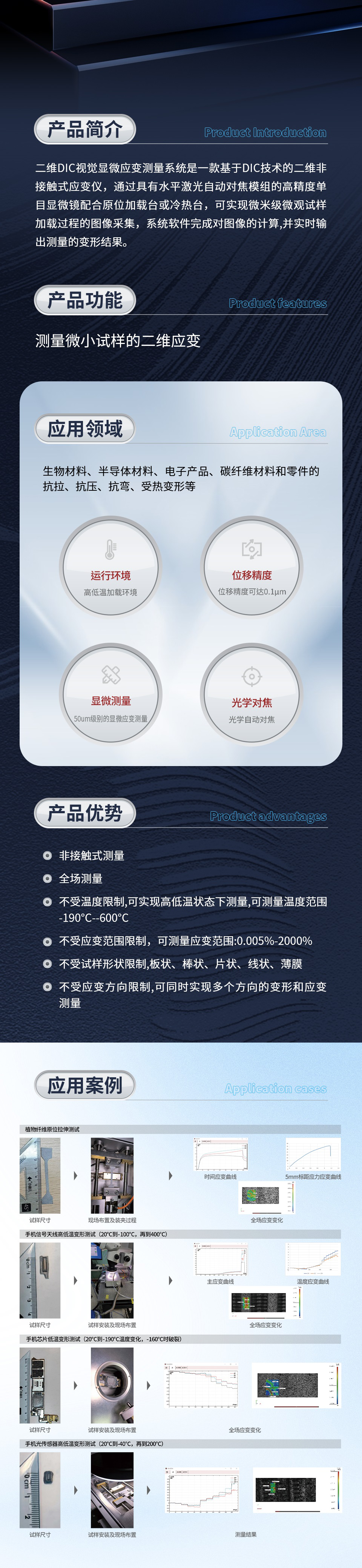 二維DIC視覺顯微應(yīng)變測量系統(tǒng)系列